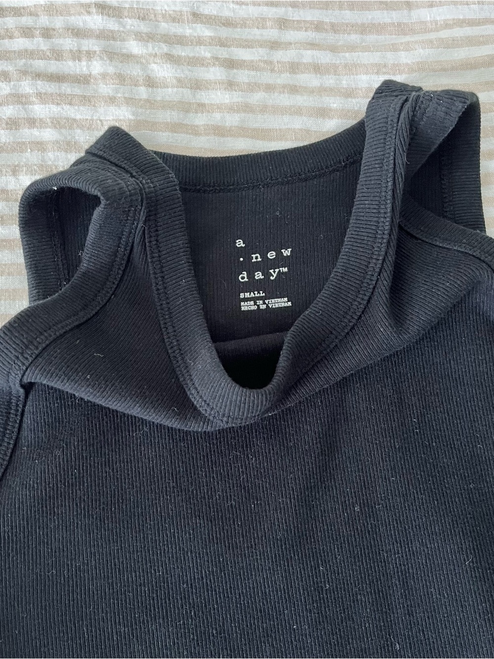 a new day Black Ribbed Tank Top - Picture 11 of 11